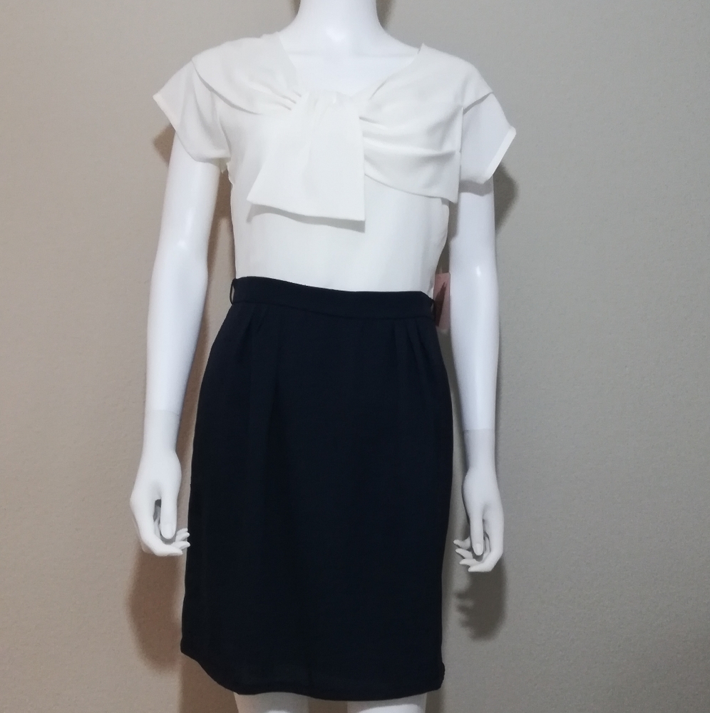 BNWT Love 21 Navy & White Color Block Dress
